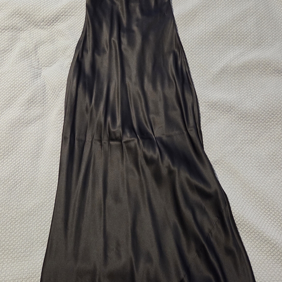 XS Reformation Black Jeany Silk Dress - Picture 8 of 9